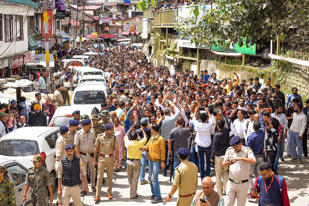 PTI : Protest against illegal construction of Sanjauli mosque In Shimla, Himachal Pradesh